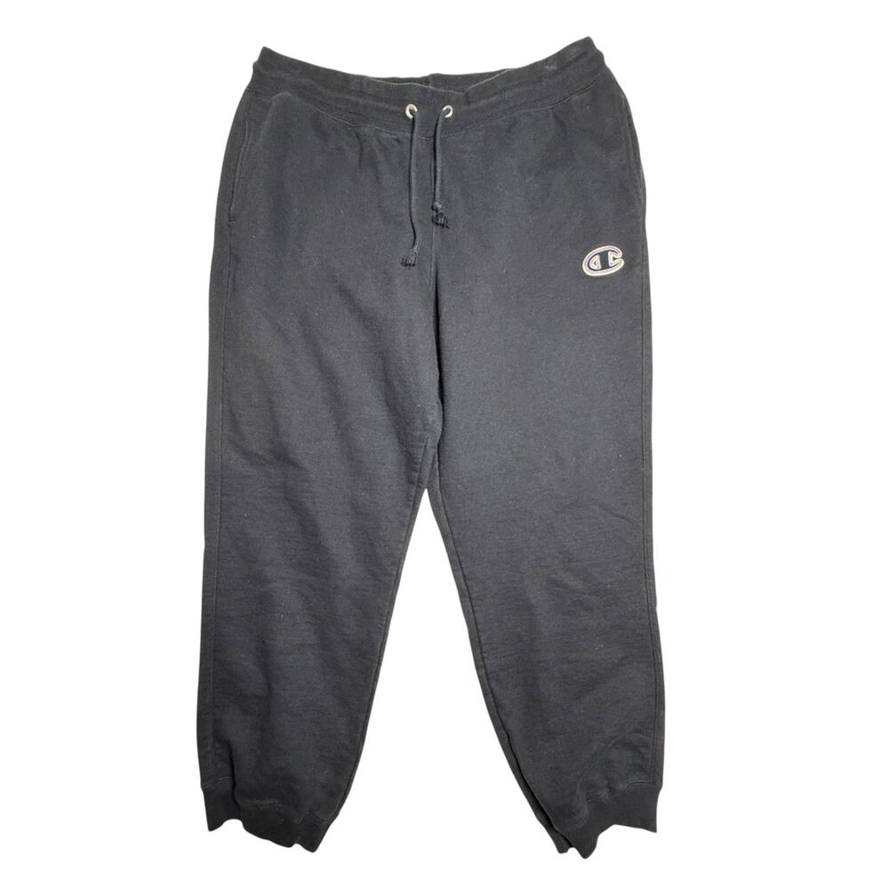 Champion Reverse Weave Men’s Black Sweatpants XXL  Joggers C Logo Classic